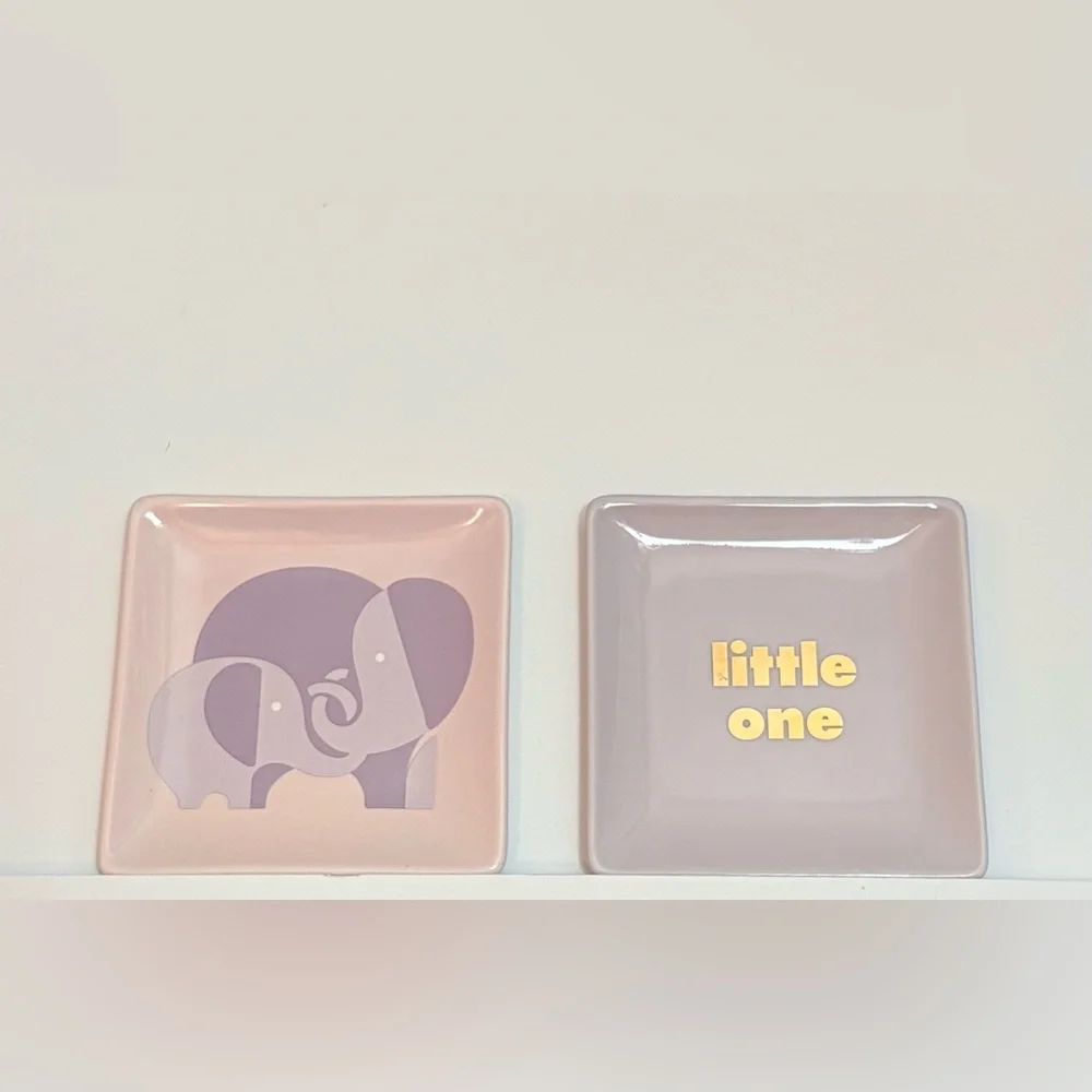 Kate Spade New York x Lenox Sweet Talk “Little One” Porcelain Jewelry Set of 2